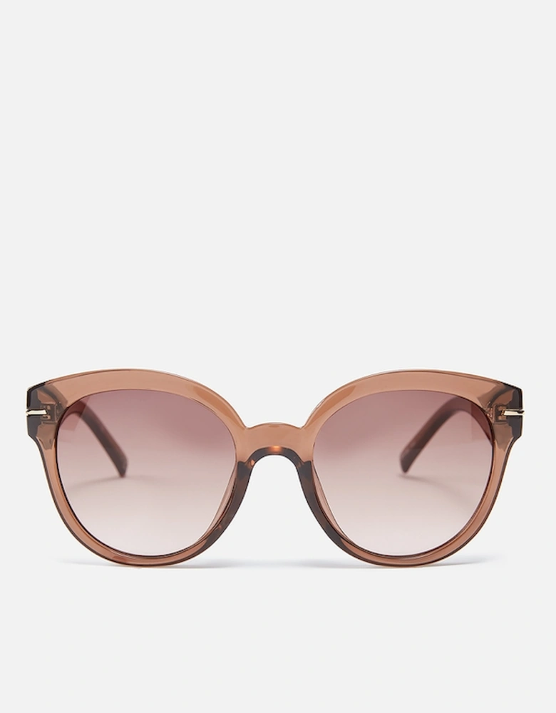 Capacious Acetate Round-Frame Sunglasses