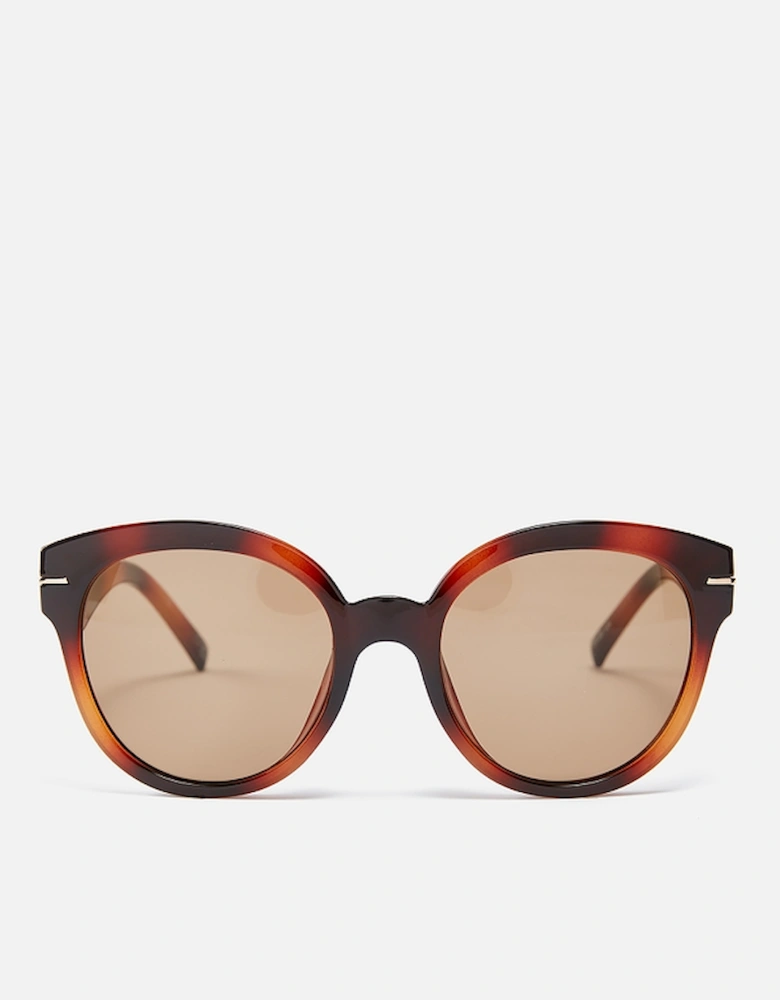 Capacious Acetate Round-Frame Sunglasses