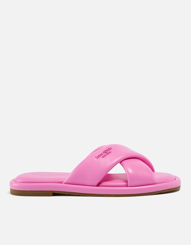 New York Women's Faux Leather Rio Slides