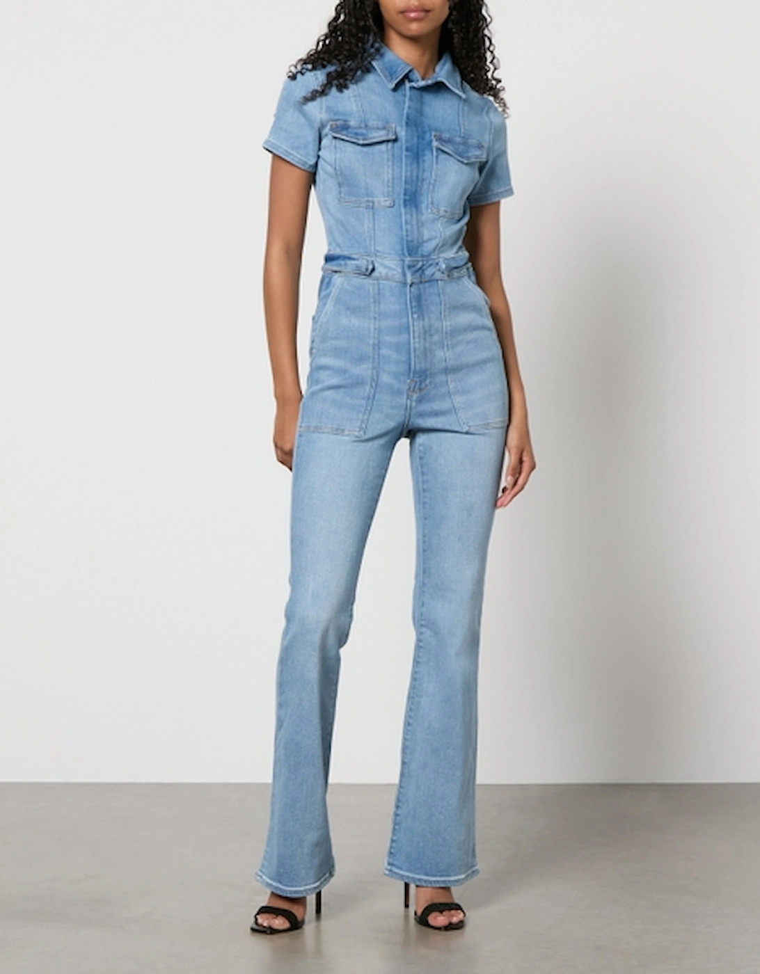 Fit For Success Bootcut Denim Jumpsuit, 2 of 1