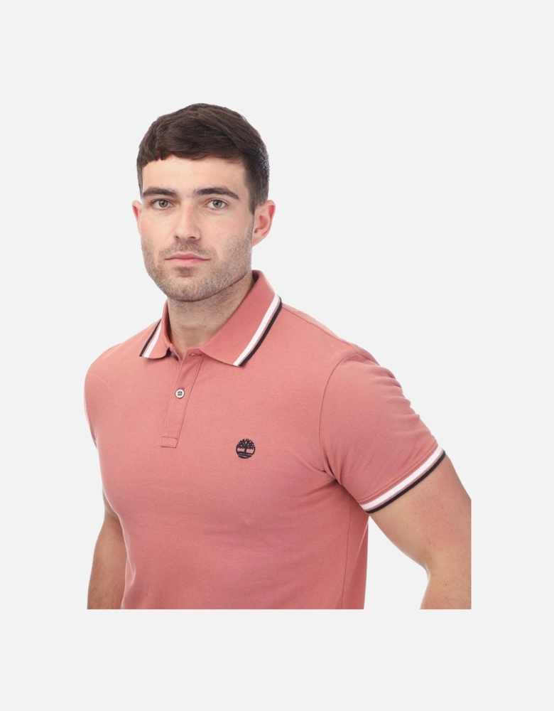 Millers River Tipped Pique Polo