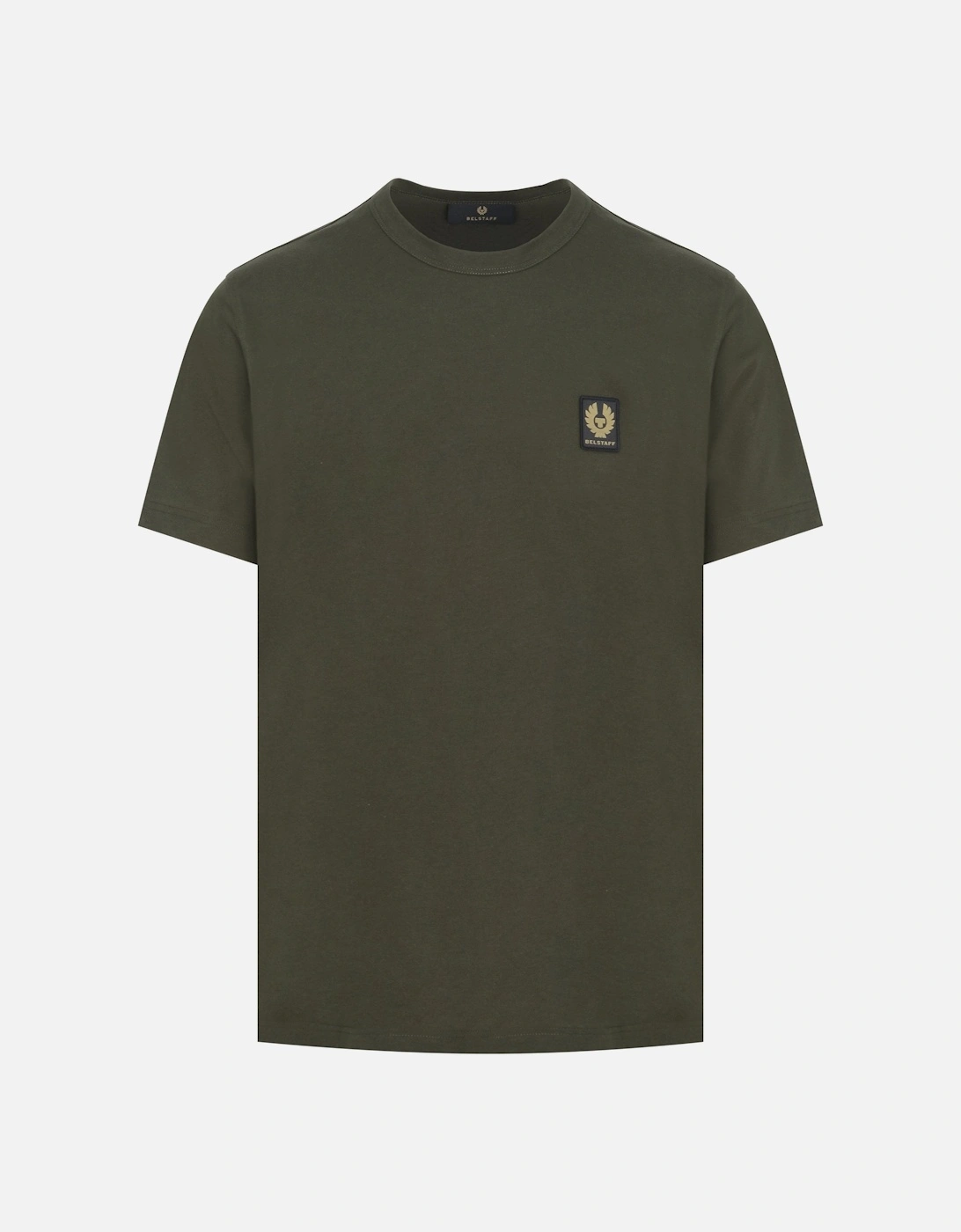 Patch Logo Cotton T-shirt Green, 5 of 4