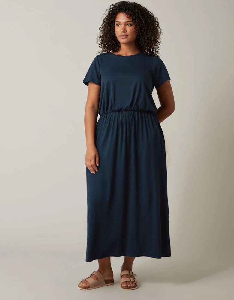 Jersey Pocket Dress Navy