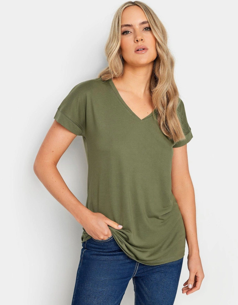 Tall Premium Modal V-neck T-shirt - Green