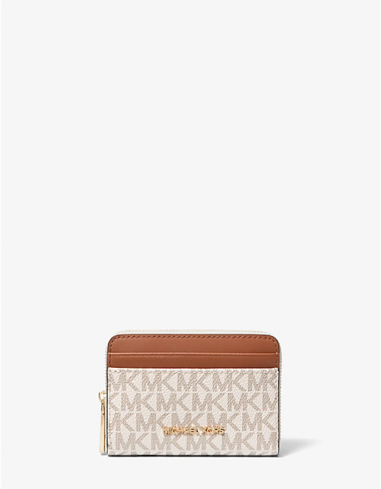 Jet Set Small Signature Logo Zip-Around Card Case