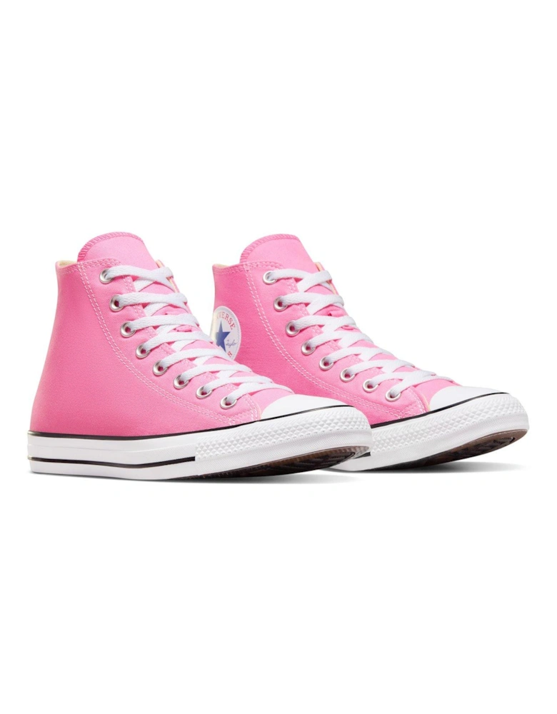 Womens Hi Top Trainers - Pink