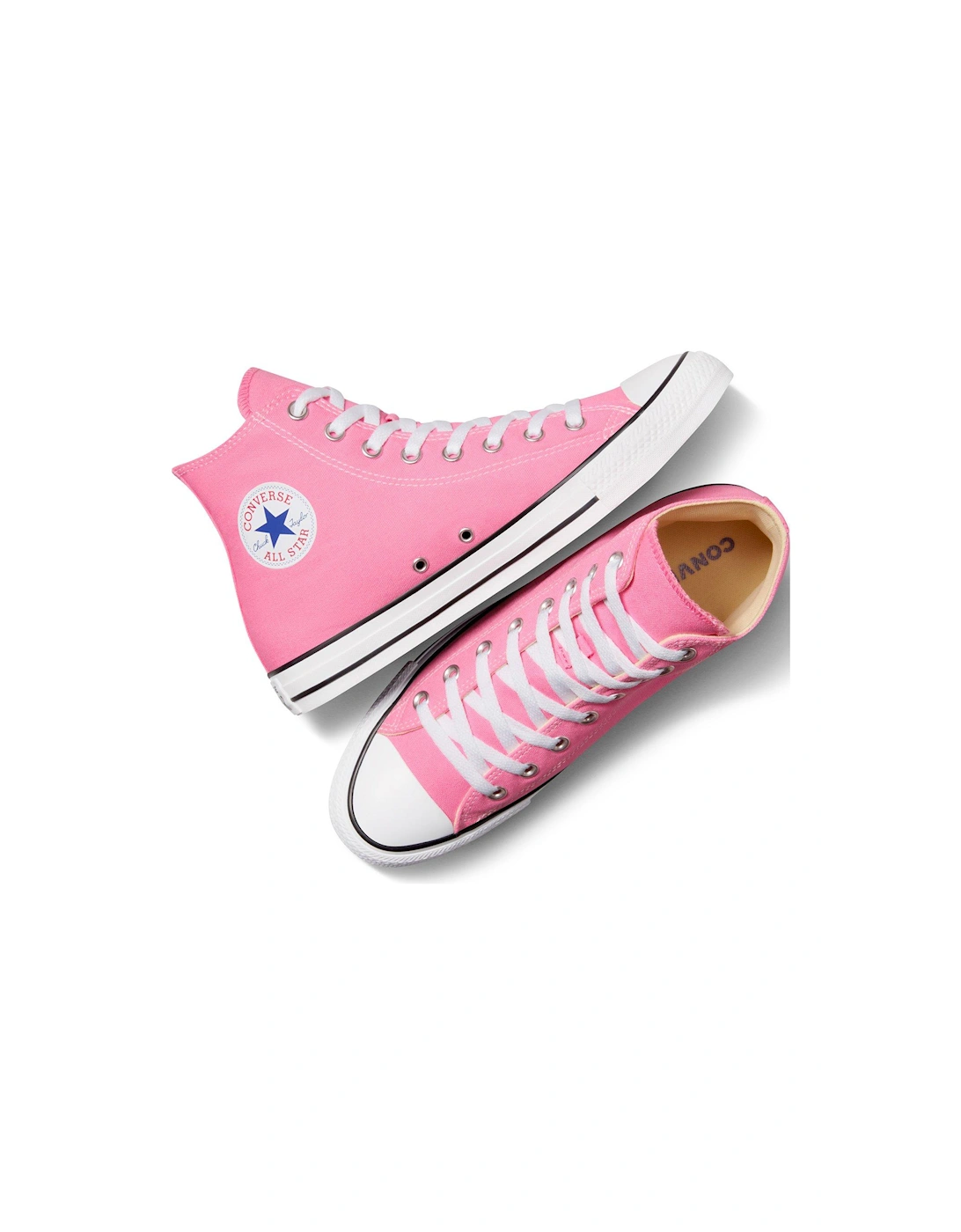 Womens Hi Top Trainers - Pink