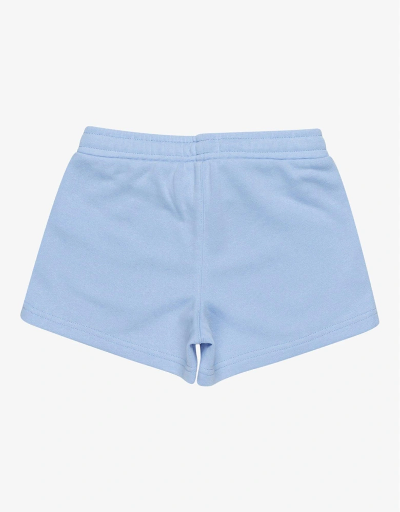 Girls Regular Fit Fully Elasticated Waist Jogger Shorts - Blue