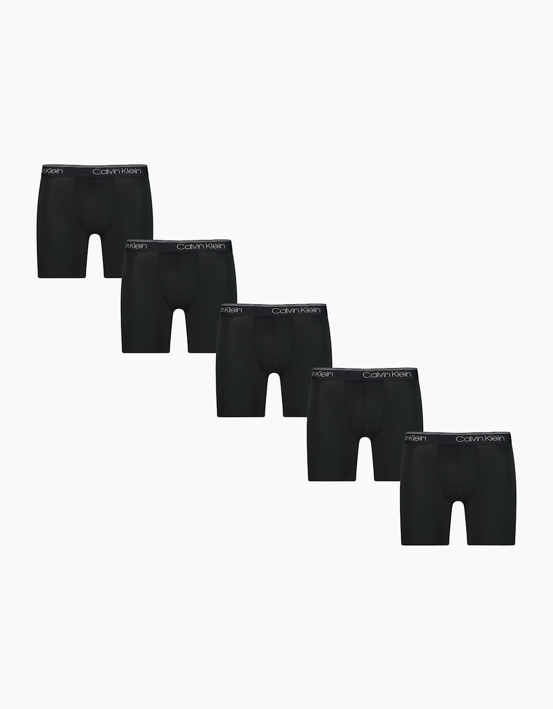 Men's Calvin Klein Microfiber Stretch Boxers Black (5 Pack) - Size: 32/34