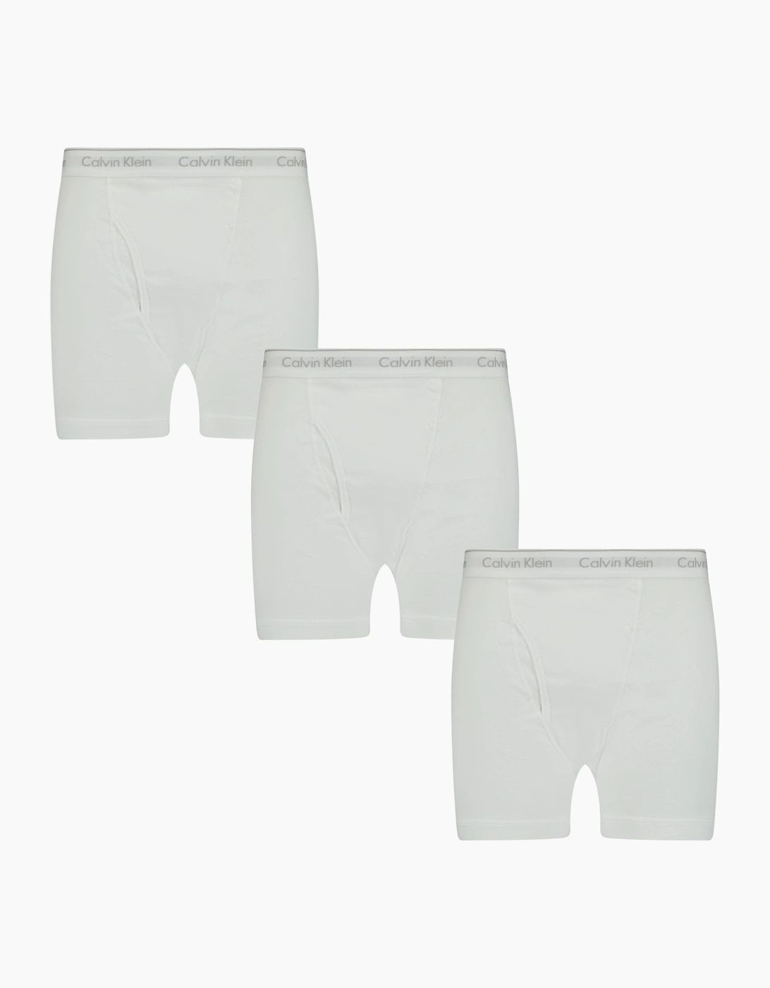 Men's Calvin Klein Stencil Logo Cotton Stretch Boxers White (3 Pack) - Size: 32/32