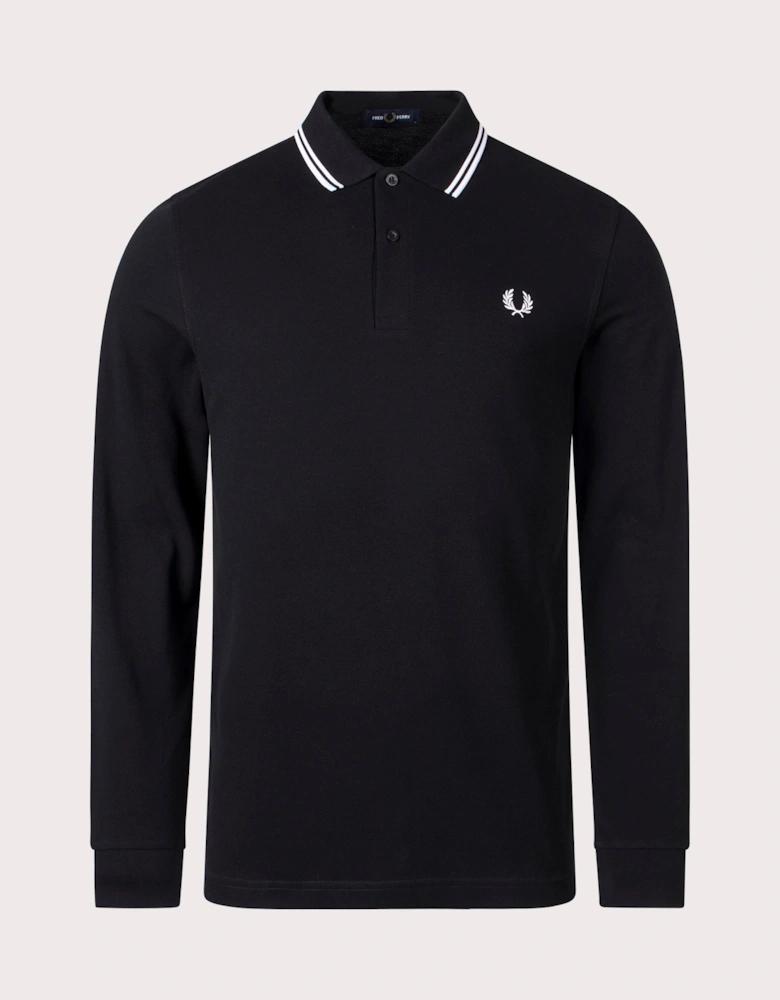 Long Sleeve Twin Tipped Polo Shirt