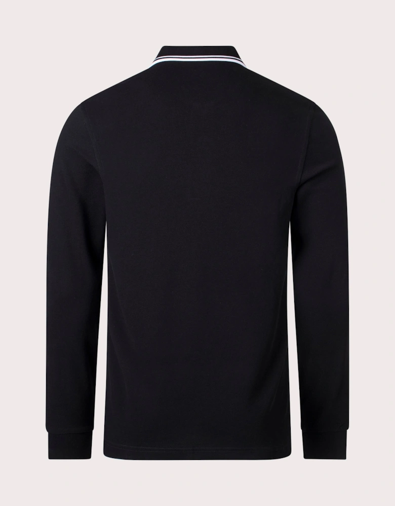 Long Sleeve Twin Tipped Polo Shirt