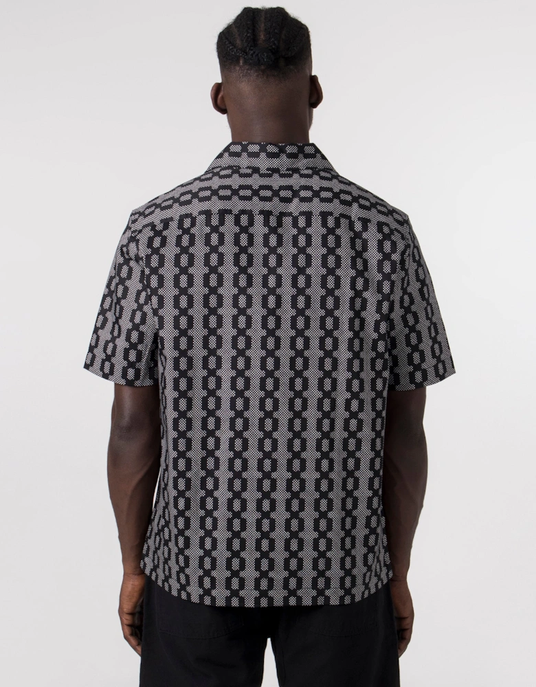 Cable Print Revere Collar Shirt