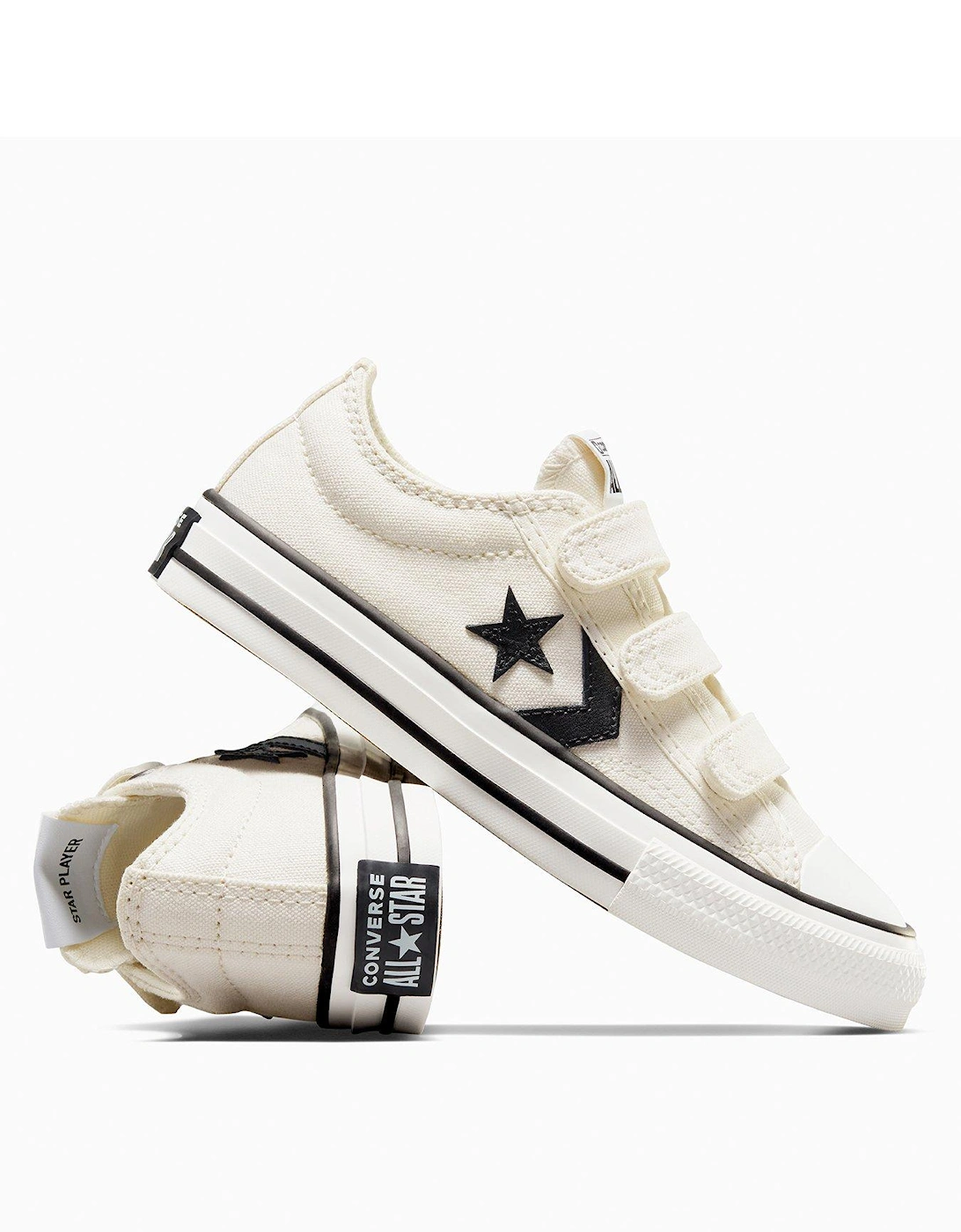 Kids Star Player 76 Ox Trainers - White/black