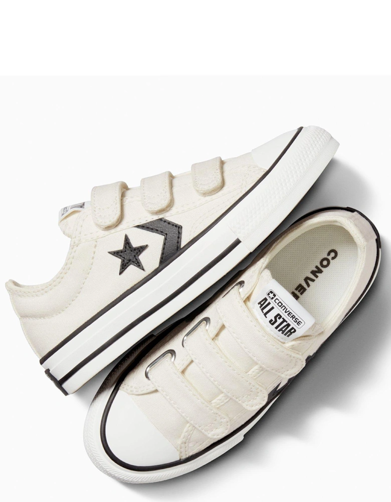 Kids Star Player 76 Ox Trainers - White/Black