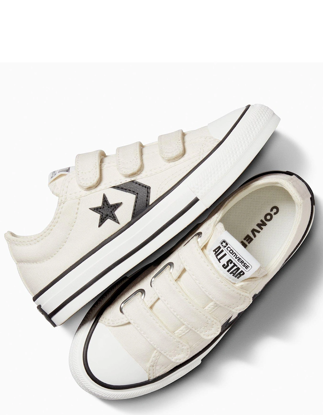 Kids Star Player 76 Ox Trainers - White/Black