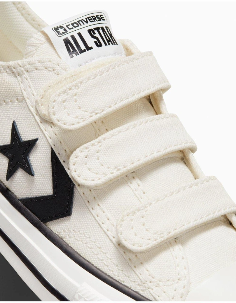 Kids Star Player 76 Ox Trainers - White/Black