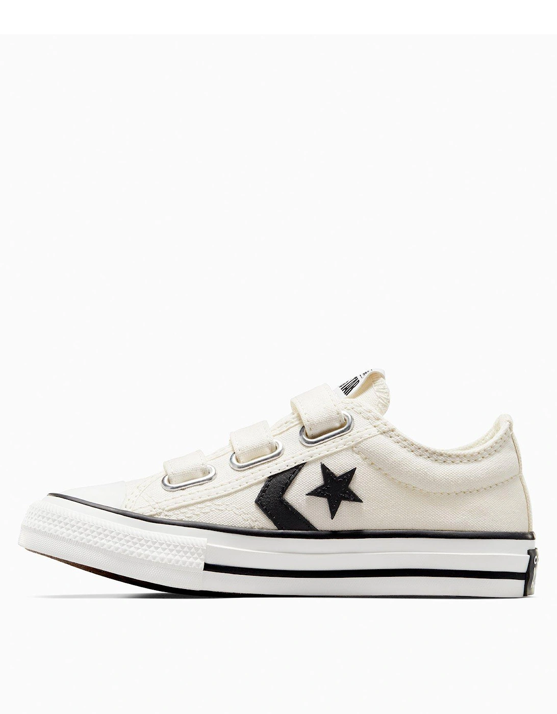 Kids Star Player 76 Ox Trainers - White/Black