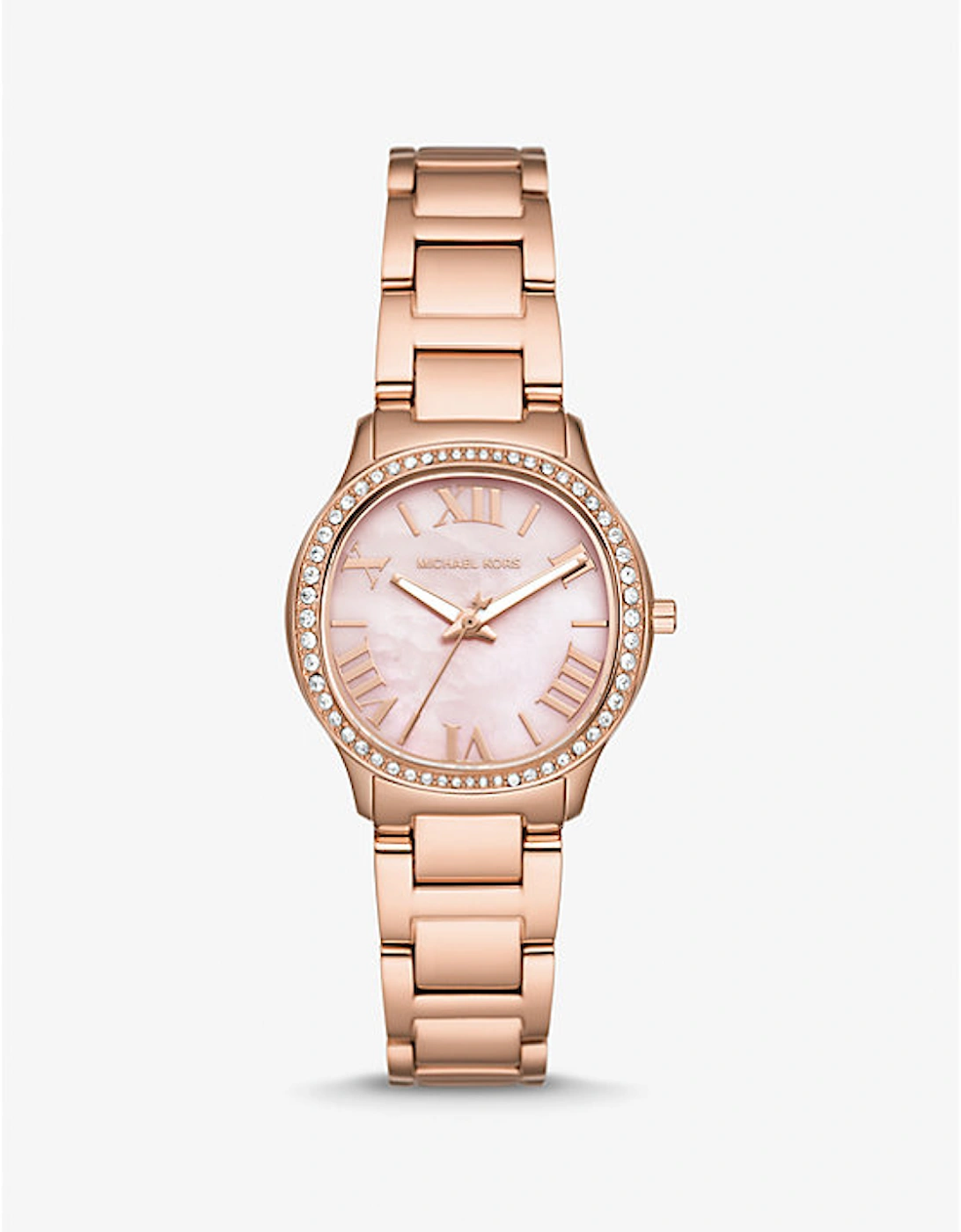 Mini Sage Pavé Rose Gold-Tone Watch, 2 of 1