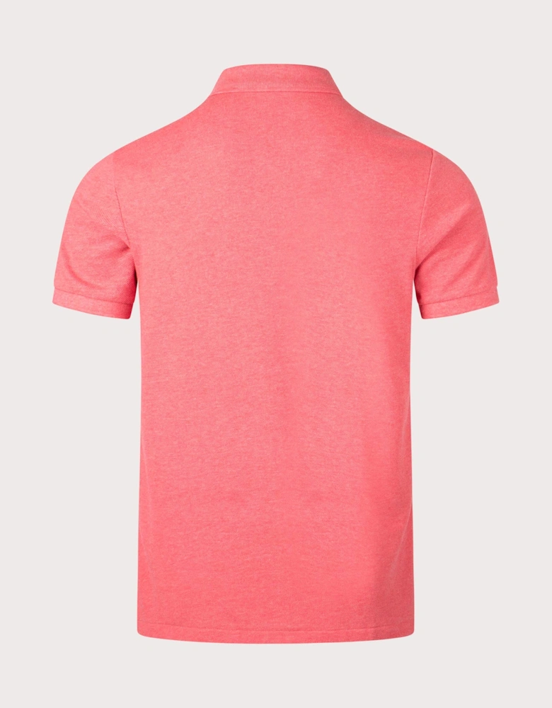 Custom Slim Fit Mesh Polo Shirt
