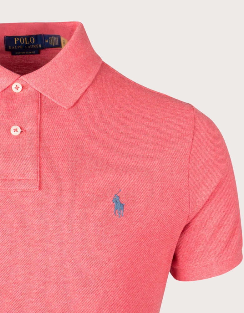 Custom Slim Fit Mesh Polo Shirt
