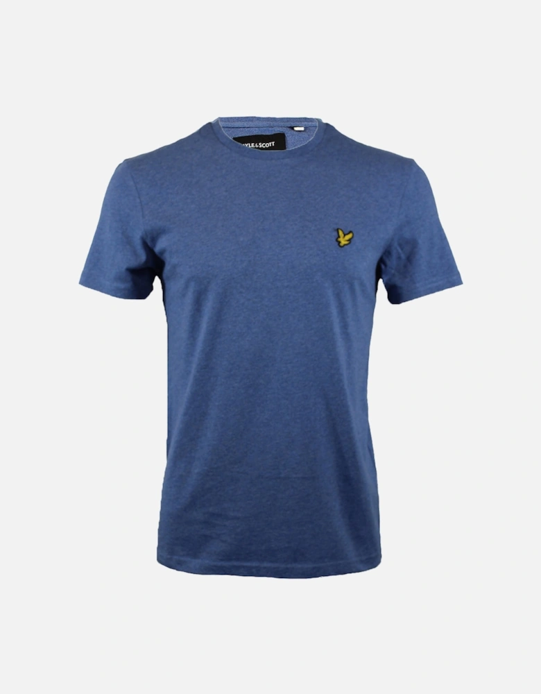 Cotton Stretch T-Shirt, Storm Blue Marl