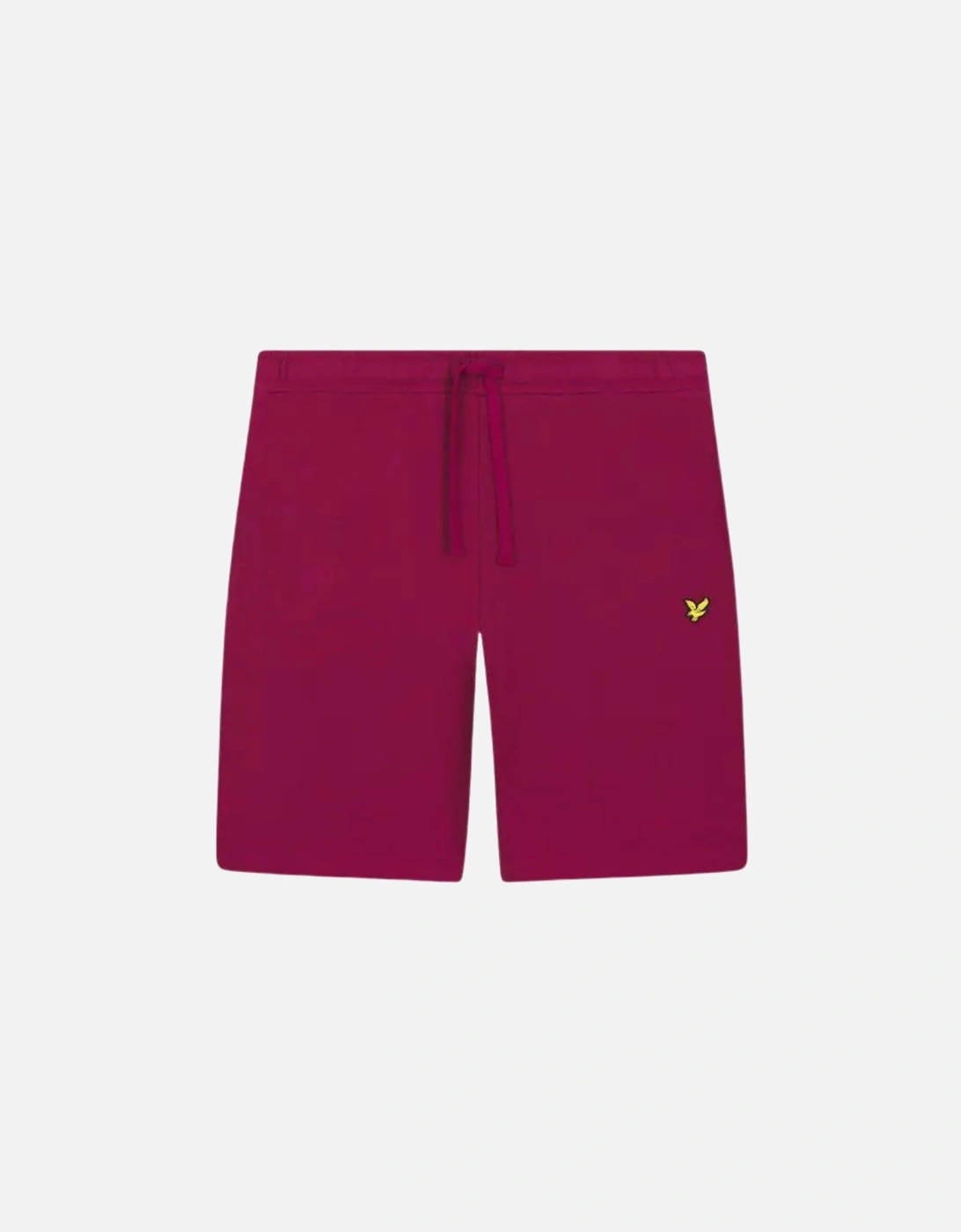 Lyle & Scott Branded Logo Rich Burgundy Sweat Shorts, 3 of 2