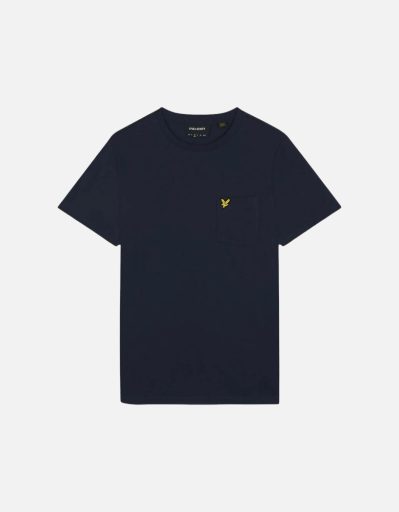 Lyle Scott Pocket On Chest Dark Navy T Shirt