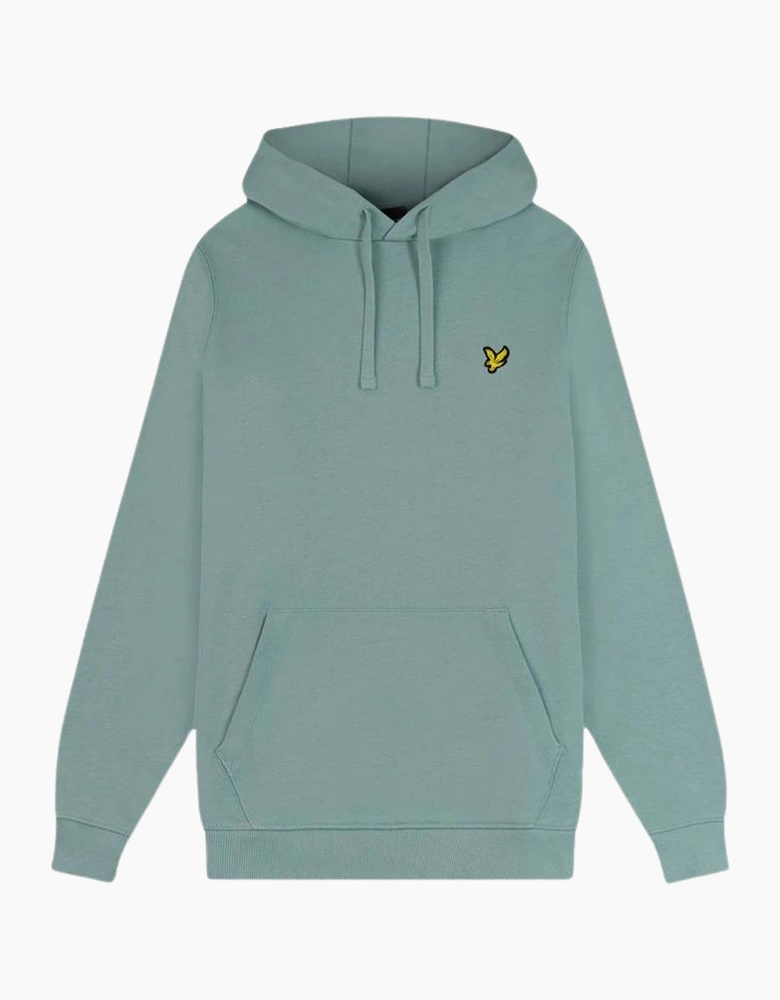 Lyle And Scott Men's Blue Lyle & Scott Brand Logo Slate Hoodie - Size 42