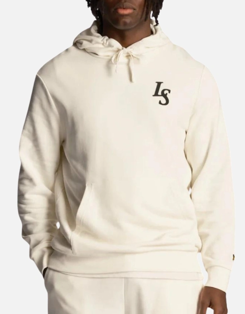 Lyle Scott Club Emblem Chalk Hoodie