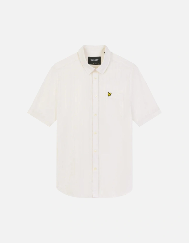 Lyle Scott Brand Chest Logo Chalk Shirt