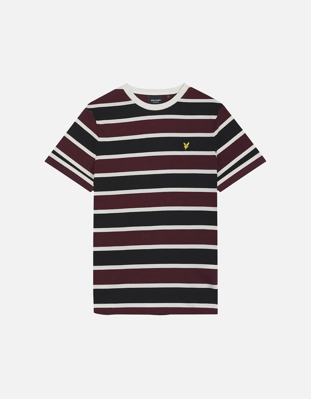 Lyle & Scott Stripe Burgundy T-Shirt, 2 of 1