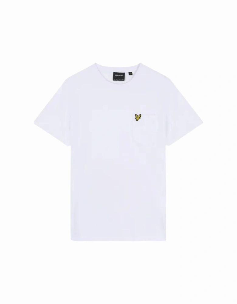 Lyle Scott Pocket On Chest White T Shirt