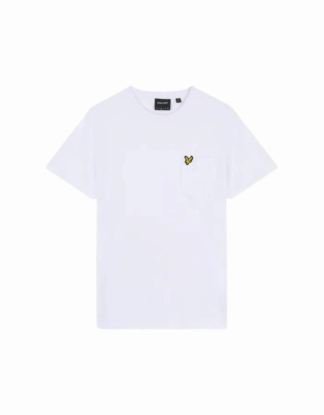 Lyle Scott Pocket On Chest White T Shirt, 2 of 1