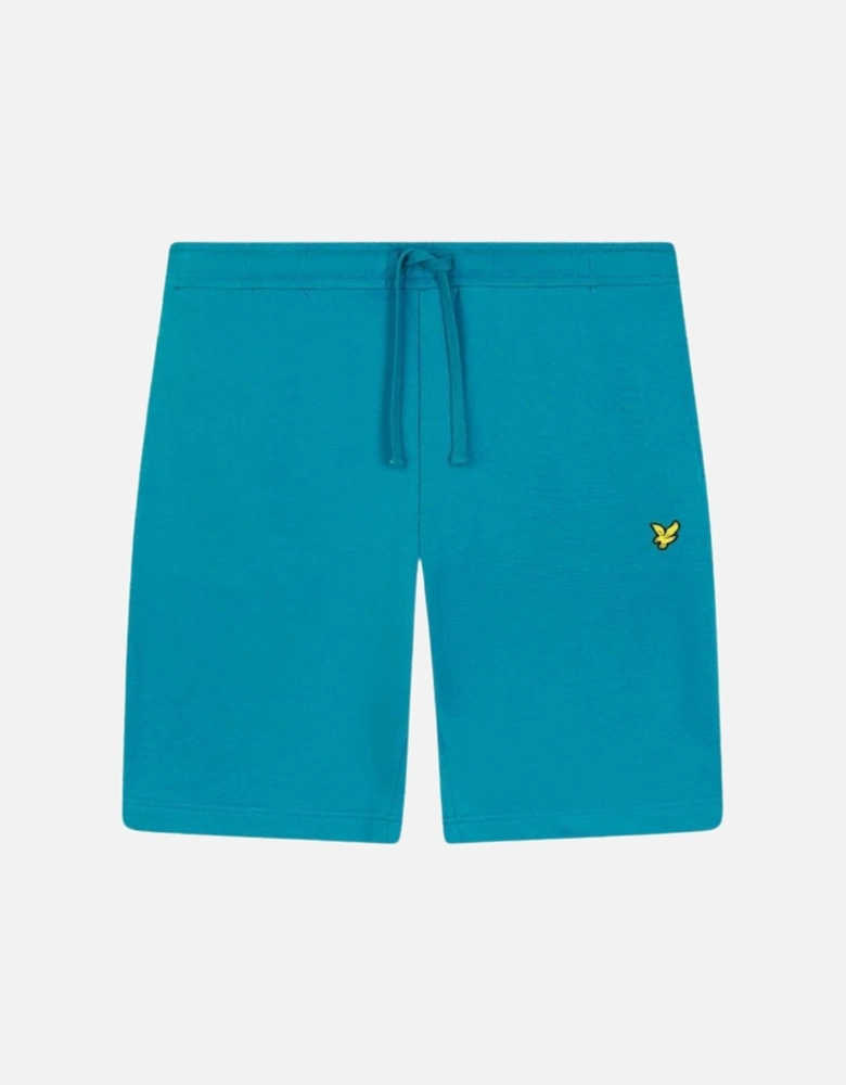 Lyle & Scott Branded Logo Leisure Blue Sweat Shorts