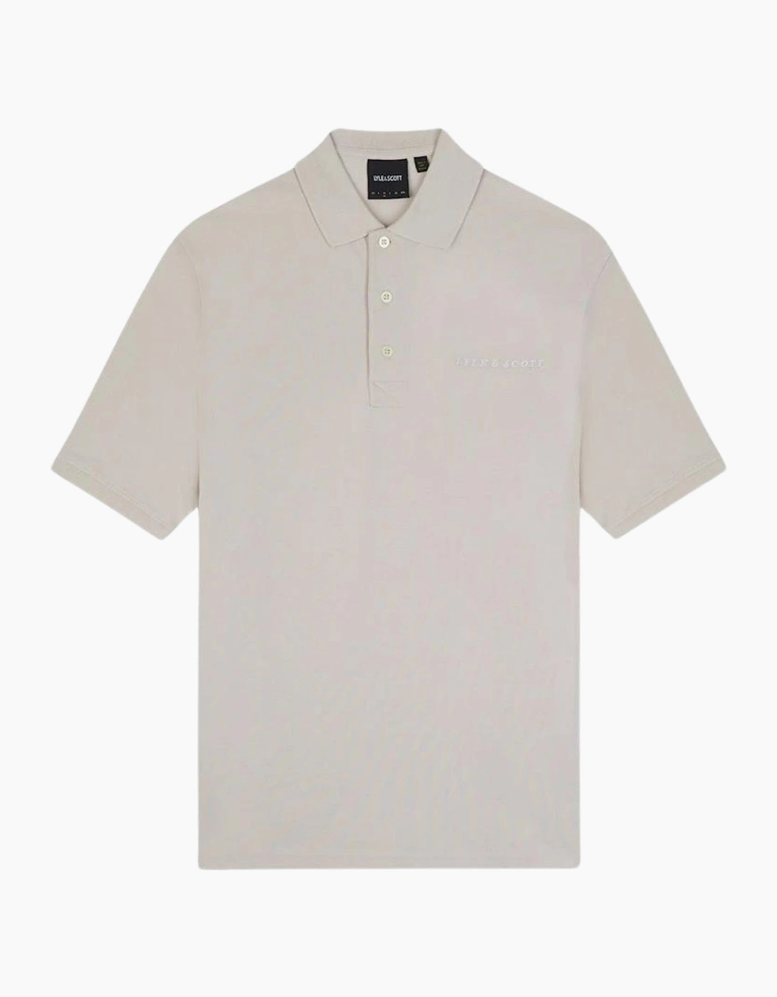 Lyle And Scott Unisex White Lyle & Scott Plain Embroidered Logo Cove Polo Shirt  Xl