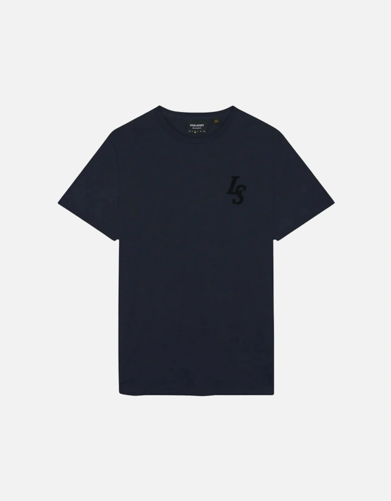 Lyle Scott Club Emblem Dark Navy T Shirt