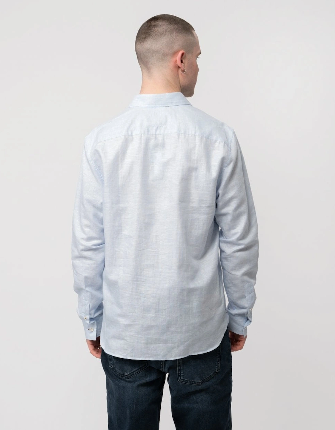 Romeos Mens Long Sleeve Linen Shirt