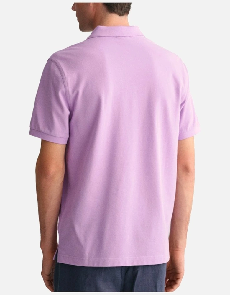 Regular Fit Short Sleeve Pique Polo Orchid Lilac