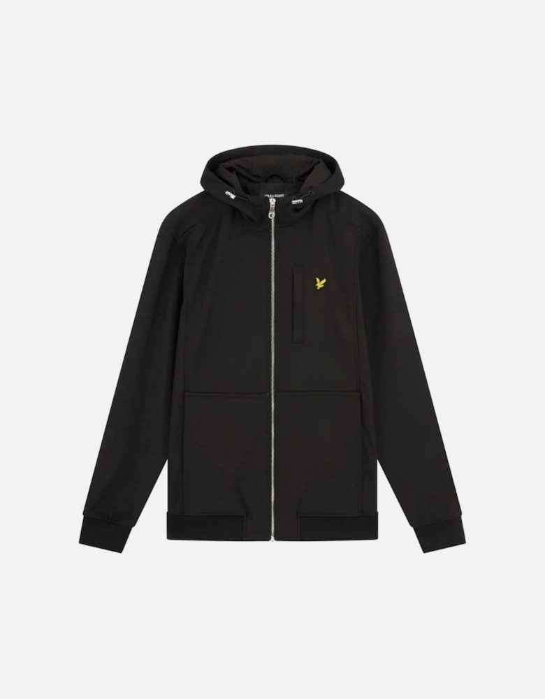 Lyle & Scott Branded Jet Black Softshell Jacket