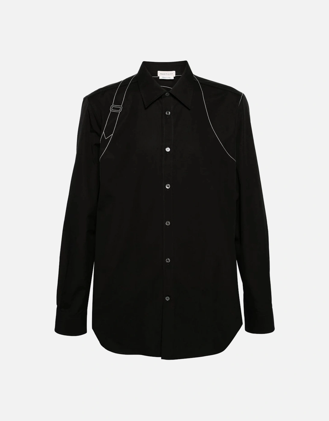 Contrast Stitch Harness Shirt Black, 9 of 8