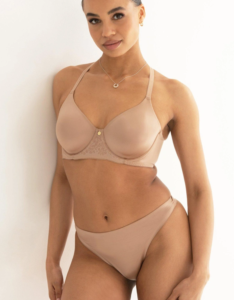 Effortless Non-Padded Underwired Double Layer Moulded Bra - Natural