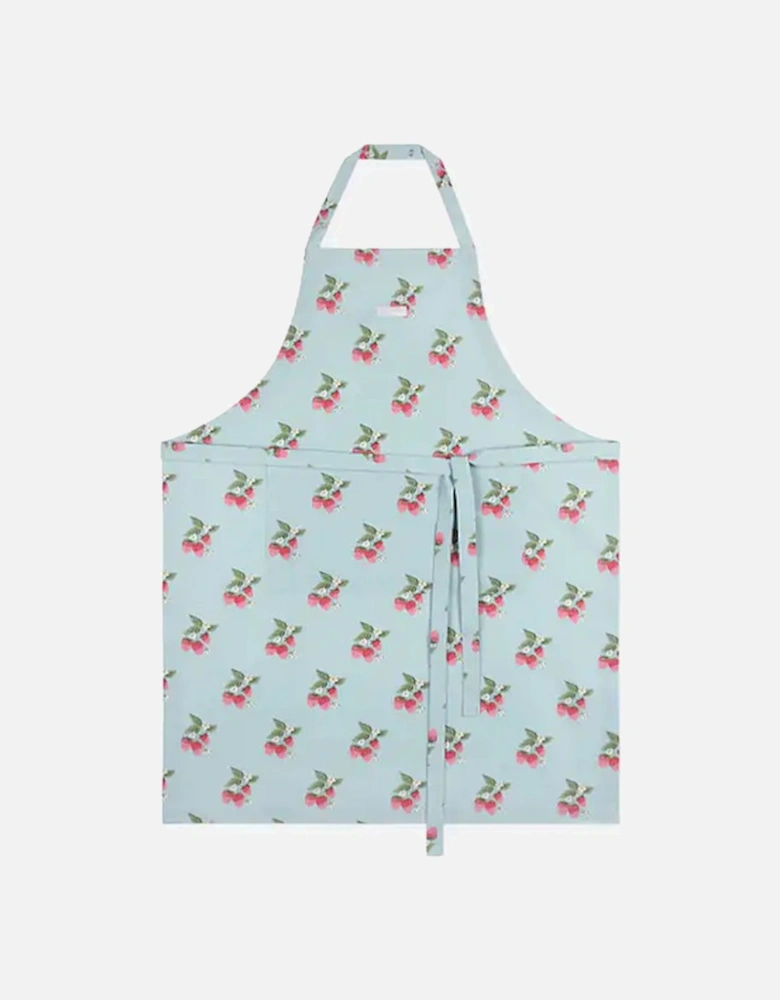 Adult Apron Strawberries Blue