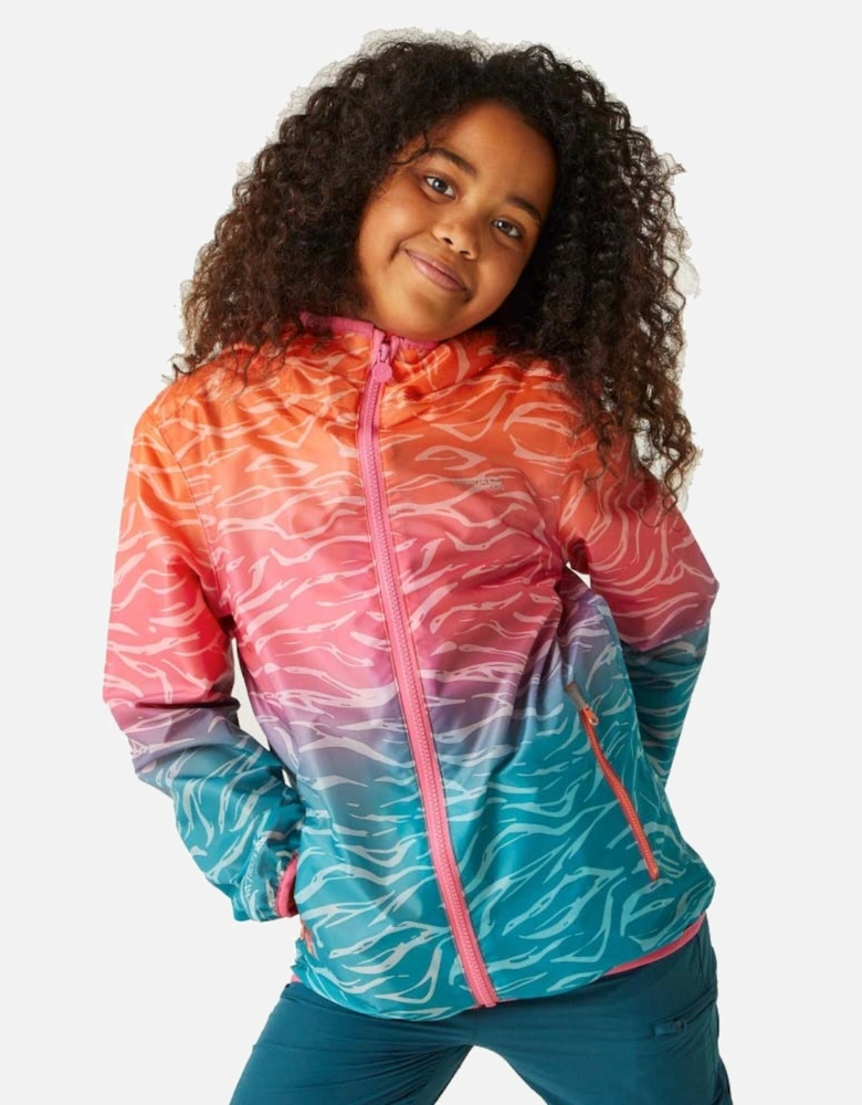 Boys & Girls Printed Lever Waterproof Breathable Jacket