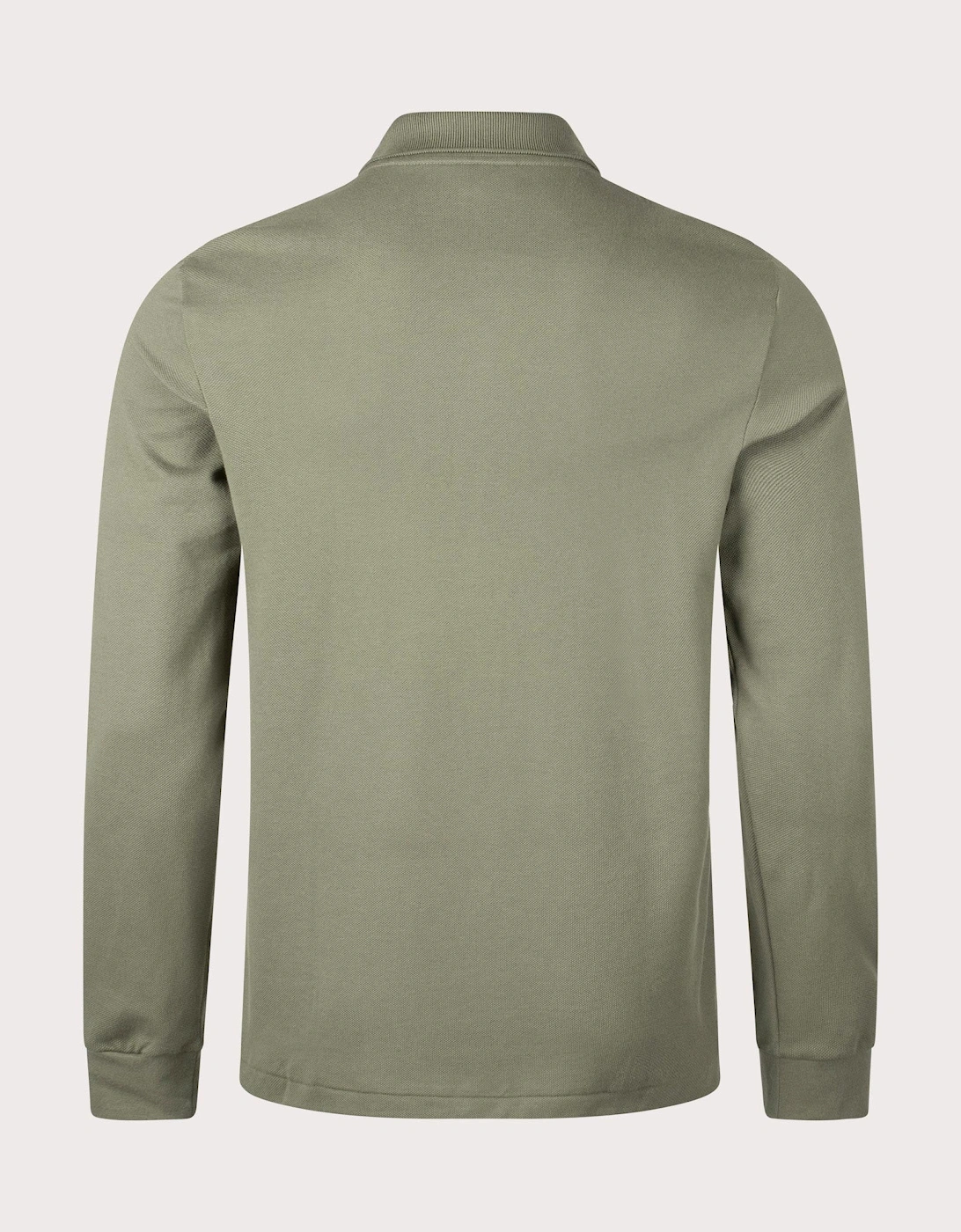 Long Sleeve Croc Logo Polo Shirt