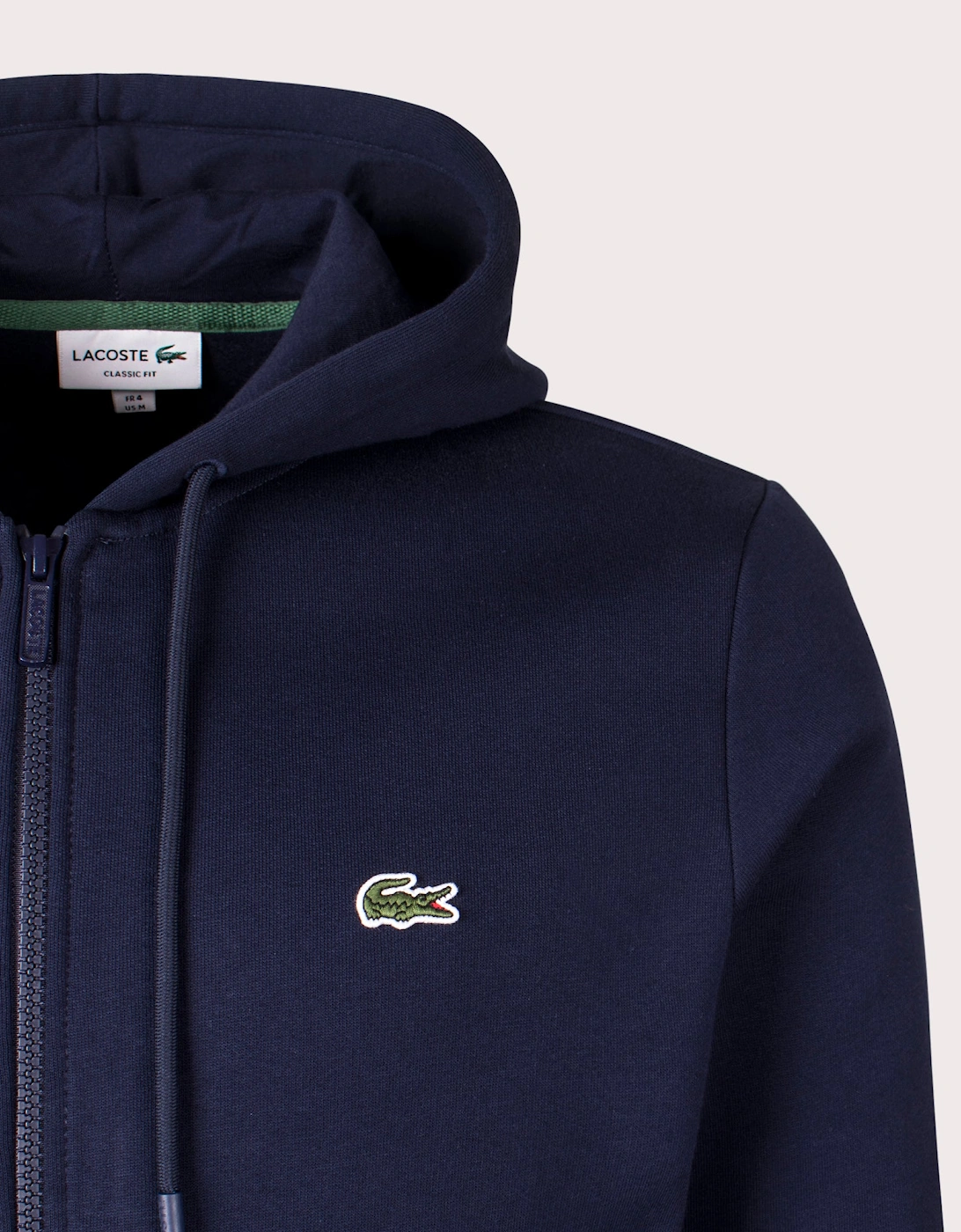 Zip Through Kangaroo Pocket Fleece Hoodie