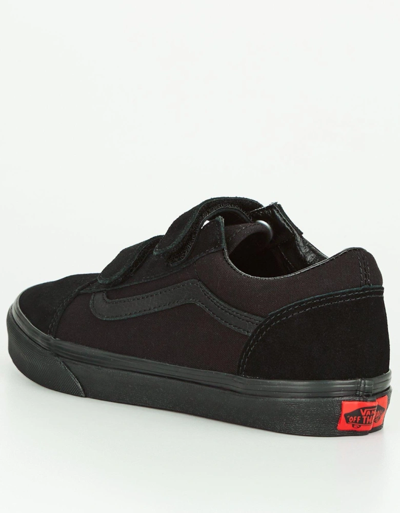 Old Skool Velcro Junior Trainers Core Classics - Black/Black