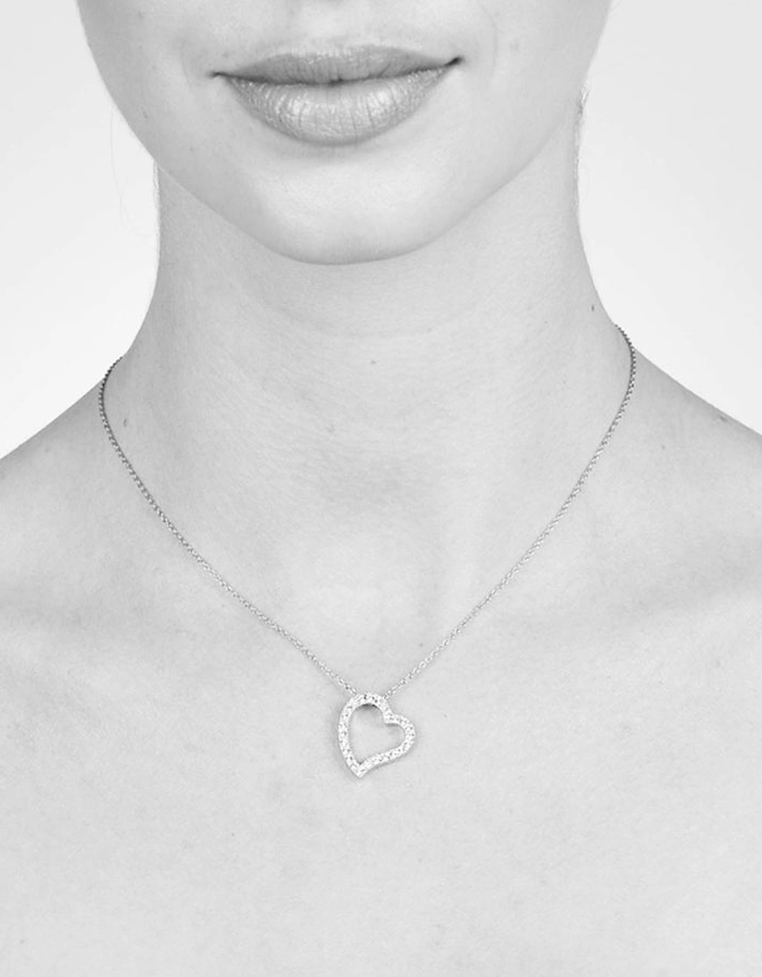 Cachet London Women's Silver/Silver Hebe Heart Pendant - Image 2