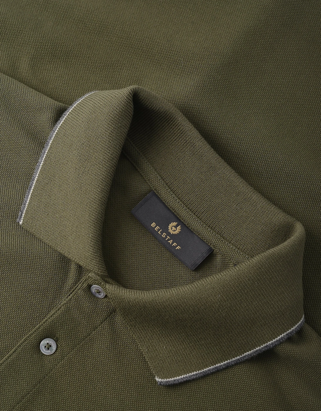 Double Tipped Polo Green