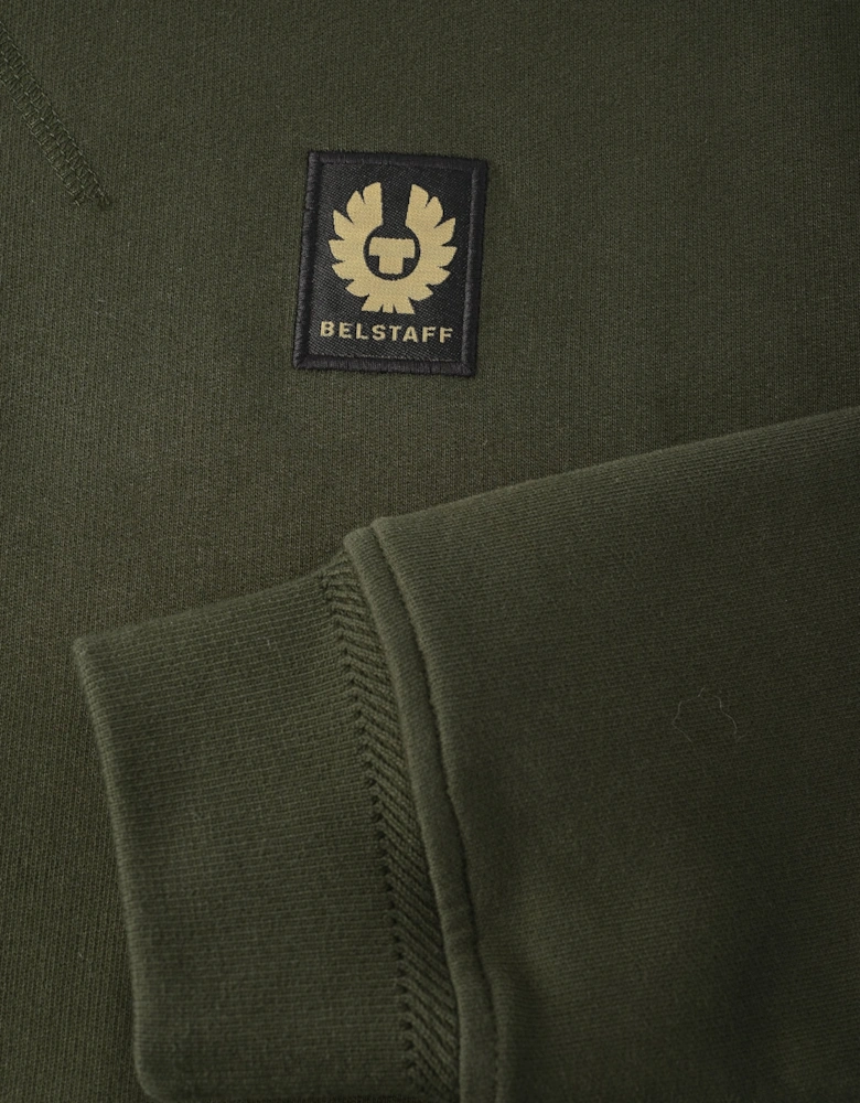 Patch Logo Cotton Sweatshirt Green